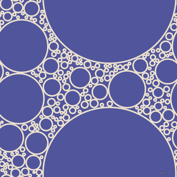 bubbles, circles, sponge, big, medium, small, 5 pixel line width, Bleach White and Governor Bay circles bubbles sponge soap seamless tileable