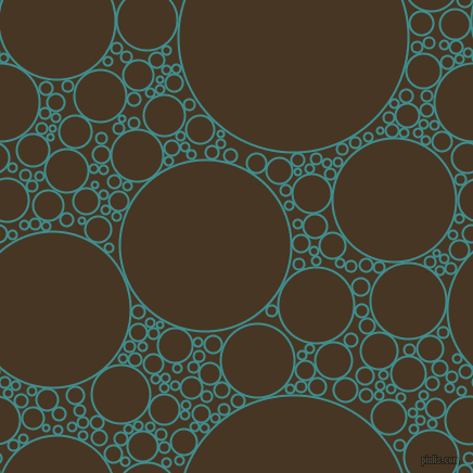 bubbles, circles, sponge, big, medium, small, 2 pixel line width, Blue Chill and Clinker circles bubbles sponge soap seamless tileable