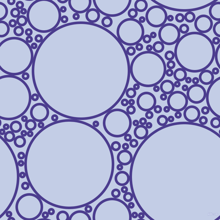 bubbles, circles, sponge, big, medium, small, 9 pixel line width, Blue Gem and Periwinkle circles bubbles sponge soap seamless tileable