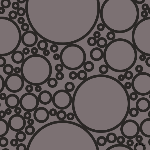 bubbles, circles, sponge, big, medium, small, 9 pixel line width, Bokara Grey and Empress circles bubbles sponge soap seamless tileable