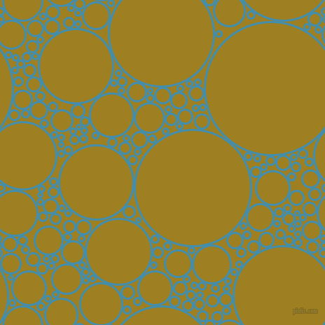 bubbles, circles, sponge, big, medium, small, 3 pixel line width, Boston Blue and Hacienda circles bubbles sponge soap seamless tileable