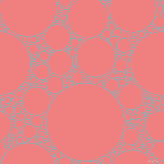 bubbles, circles, sponge, big, medium, small, 2 pixel line width, Botticelli and Light Coral circles bubbles sponge soap seamless tileable
