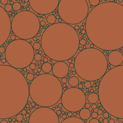 bubbles, circles, sponge, big, medium, small, 2 pixel line width, Bottle Green and Tuscany circles bubbles sponge soap seamless tileable
