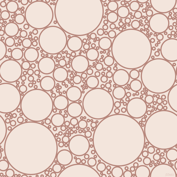 bubbles, circles, sponge, big, medium, small, 5 pixel line width, Brandy Rose and Fair Pink circles bubbles sponge soap seamless tileable