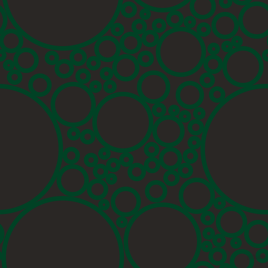 bubbles, circles, sponge, big, medium, small, 9 pixel line width, British Racing Green and Bokara Grey circles bubbles sponge soap seamless tileable