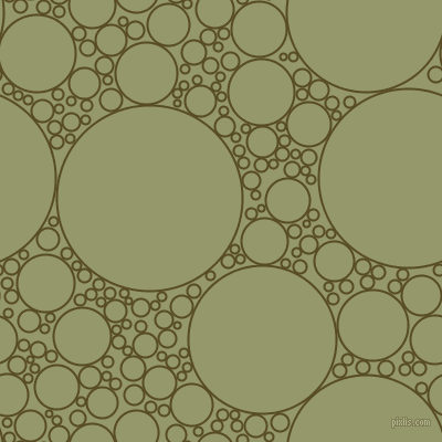 bubbles, circles, sponge, big, medium, small, 2 pixel line width, Bronze Olive and Avocado circles bubbles sponge soap seamless tileable