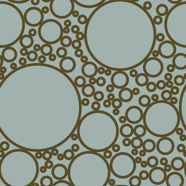 bubbles, circles, sponge, big, medium, small, 9 pixel line width, Bronze Olive and Conch circles bubbles sponge soap seamless tileable