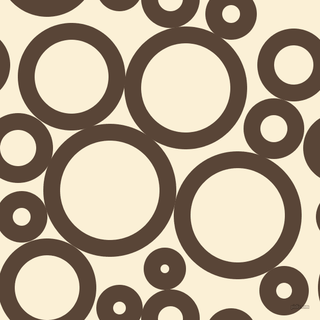 bubbles, circles, sponge, big, medium, small, 33 pixel line width, Brown Derby and Half Dutch White circles bubbles sponge soap seamless tileable
