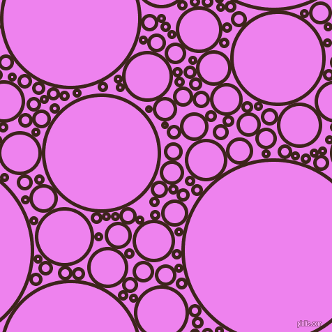 bubbles, circles, sponge, big, medium, small, 5 pixel line width, Brown Pod and Violet circles bubbles sponge soap seamless tileable