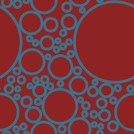 bubbles, circles, sponge, big, medium, small, 9 pixel line width, Calypso and Mandarian Orange circles bubbles sponge soap seamless tileable