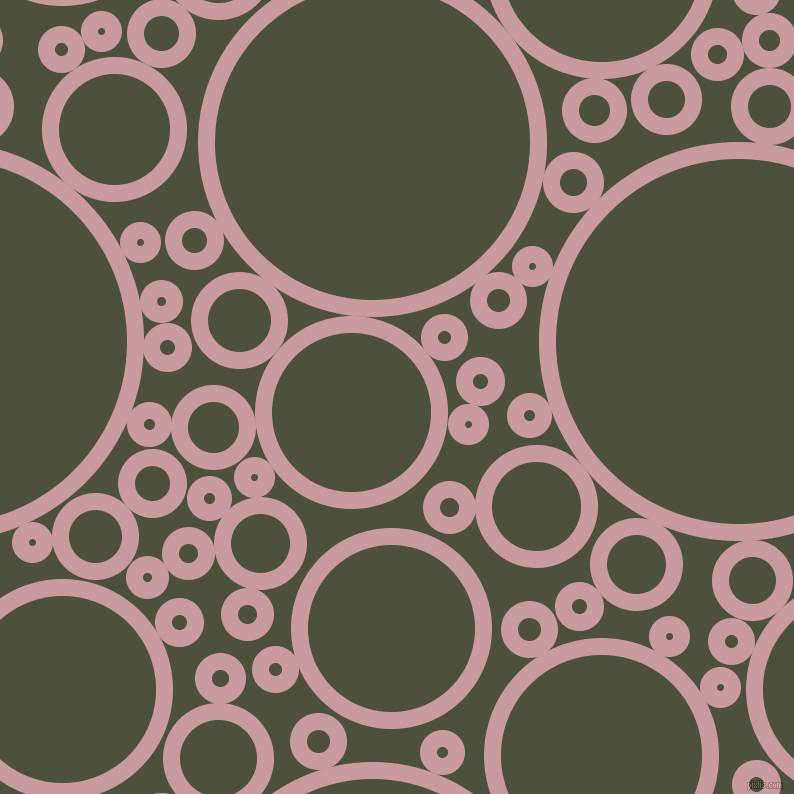 bubbles, circles, sponge, big, medium, small, 17 pixel line width, Careys Pink and Kelp circles bubbles sponge soap seamless tileable