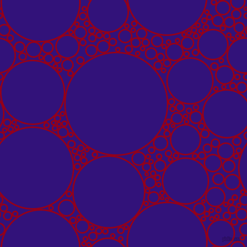 bubbles, circles, sponge, big, medium, small, 3 pixel line width, Carmine and Persian Indigo circles bubbles sponge soap seamless tileable