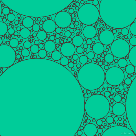 bubbles, circles, sponge, big, medium, small, 2 pixel line width, Cedar and Caribbean Green circles bubbles sponge soap seamless tileable