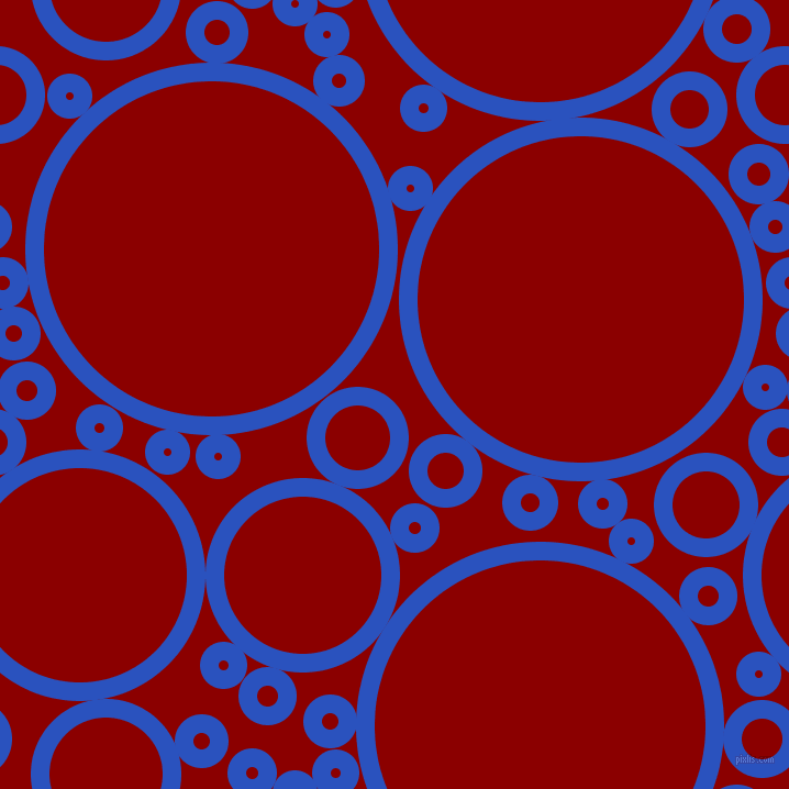 bubbles, circles, sponge, big, medium, small, 17 pixel line width, Cerulean Blue and Dark Red circles bubbles sponge soap seamless tileable