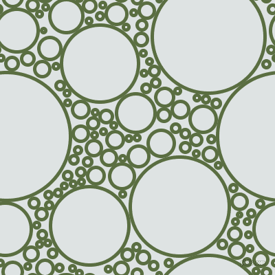 bubbles, circles, sponge, big, medium, small, 5 pixel line width, Chalet Green and Zircon circles bubbles sponge soap seamless tileable