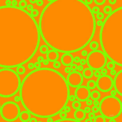 bubbles, circles, sponge, big, medium, small, 9 pixel line widthChartreuse and Dark Orange circles bubbles sponge soap seamless tileable