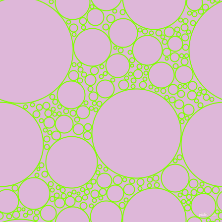 bubbles, circles, sponge, big, medium, small, 2 pixel line width, Chartreuse and French Lilac circles bubbles sponge soap seamless tileable