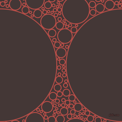 bubbles, circles, sponge, big, medium, small, 3 pixel line width, Chestnut and Cowboy circles bubbles sponge soap seamless tileable