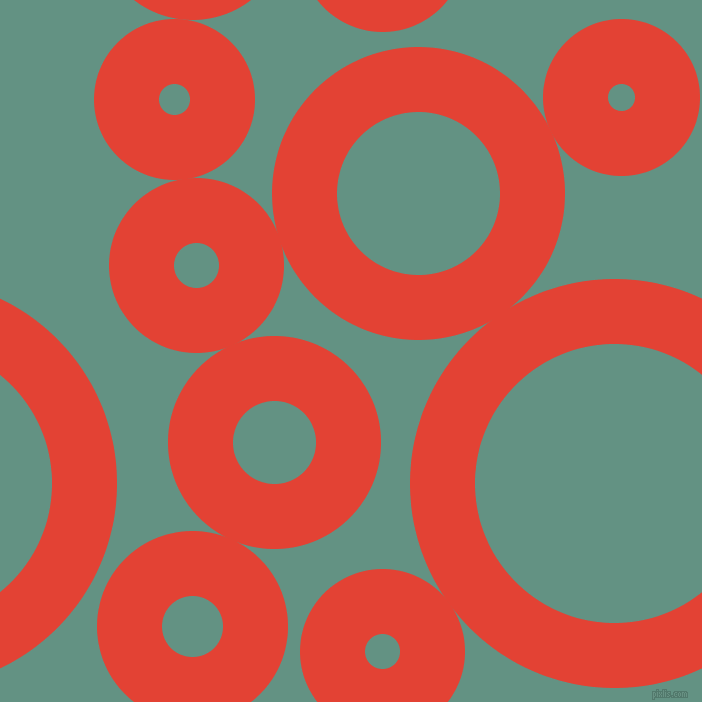 bubbles, circles, sponge, big, medium, small, 65 pixel line width, Cinnabar and Patina circles bubbles sponge soap seamless tileable