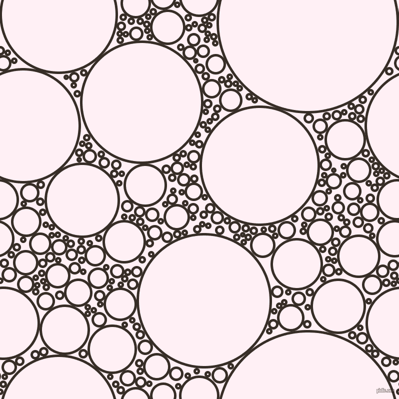 bubbles, circles, sponge, big, medium, small, 5 pixel line width, Coffee Bean and Lavender Blush circles bubbles sponge soap seamless tileable