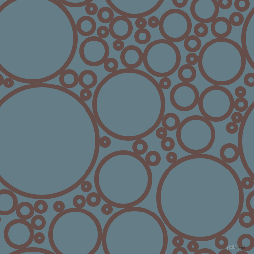 bubbles, circles, sponge, big, medium, small, 9 pixel line width, Congo Brown and Hoki circles bubbles sponge soap seamless tileable