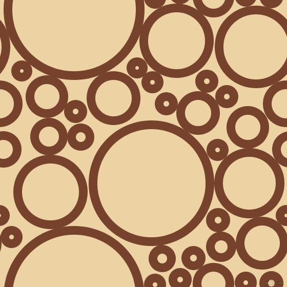 bubbles, circles, sponge, big, medium, small, 17 pixel line width, Copper Canyon and Dairy Cream circles bubbles sponge soap seamless tileable