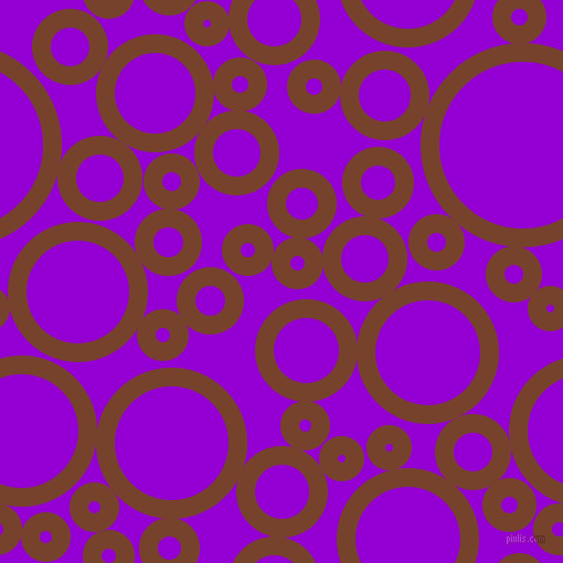 bubbles, circles, sponge, big, medium, small, 17 pixel line width, Copper Canyon and Dark Violet circles bubbles sponge soap seamless tileable