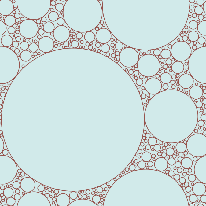 bubbles, circles, sponge, big, medium, small, 2 pixel line width, Copper Rust and Oyster Bay circles bubbles sponge soap seamless tileable