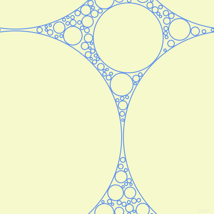 bubbles, circles, sponge, big, medium, small, 3 pixel line width, Cornflower Blue and Carla circles bubbles sponge soap seamless tileable