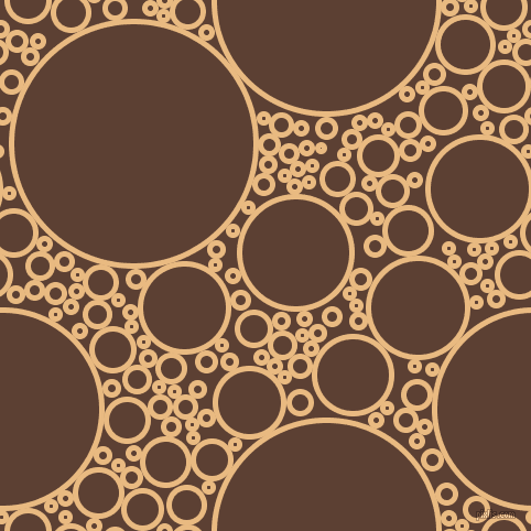 bubbles, circles, sponge, big, medium, small, 5 pixel line width, Corvette and Very Dark Brown circles bubbles sponge soap seamless tileable