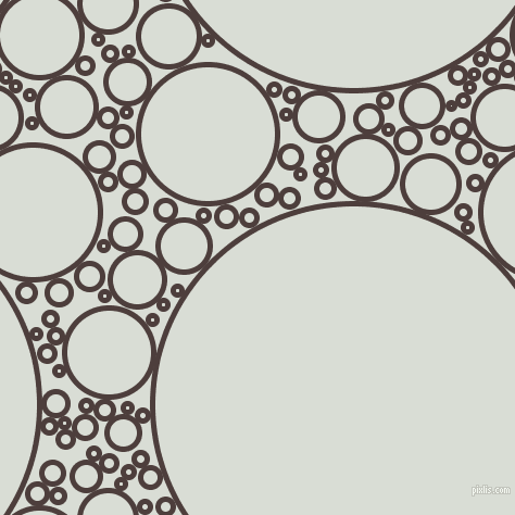 bubbles, circles, sponge, big, medium, small, 5 pixel line width, Crater Brown and Aqua Haze circles bubbles sponge soap seamless tileable