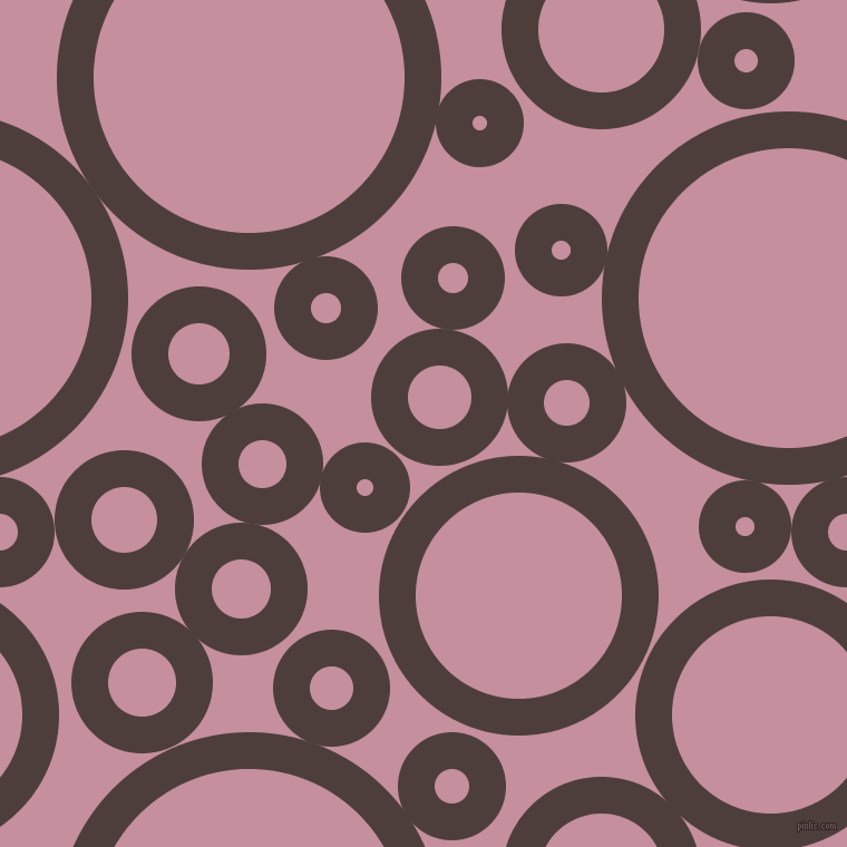 bubbles, circles, sponge, big, medium, small, 33 pixel line width, Crater Brown and Viola circles bubbles sponge soap seamless tileable