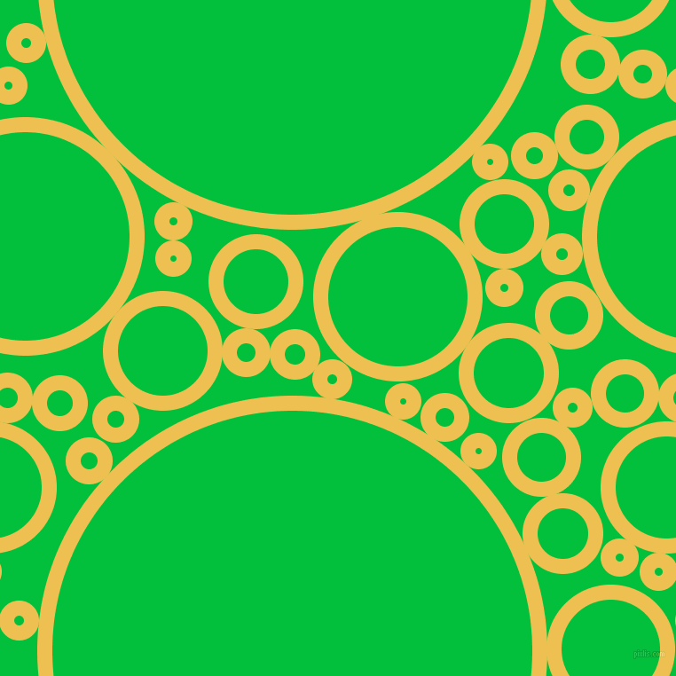 bubbles, circles, sponge, big, medium, small, 17 pixel line width, Cream Can and Dark Pastel Green circles bubbles sponge soap seamless tileable