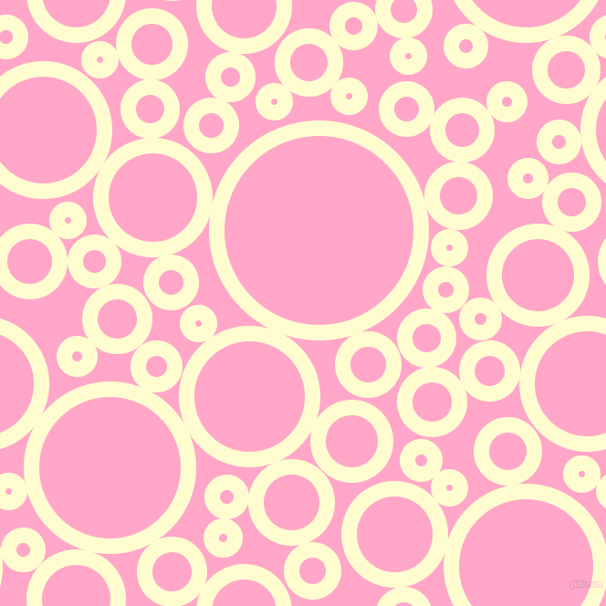 bubbles, circles, sponge, big, medium, small, 17 pixel line width, Cream and Carnation Pink circles bubbles sponge soap seamless tileable