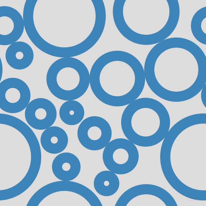 bubbles, circles, sponge, big, medium, small, 33 pixel line width, Curious Blue and Gainsboro circles bubbles sponge soap seamless tileable