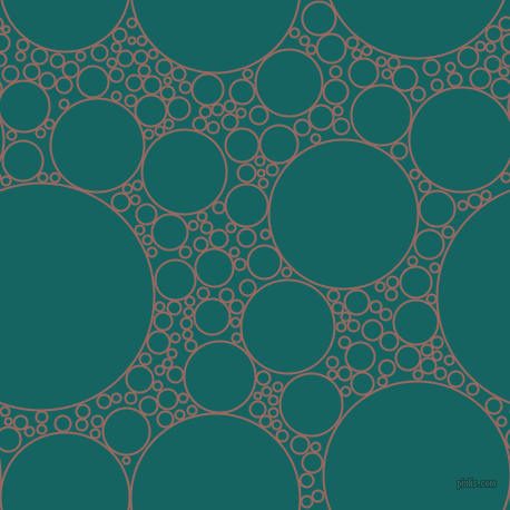 bubbles, circles, sponge, big, medium, small, 2 pixel line width, Dark Chestnut and Blue Stone circles bubbles sponge soap seamless tileable