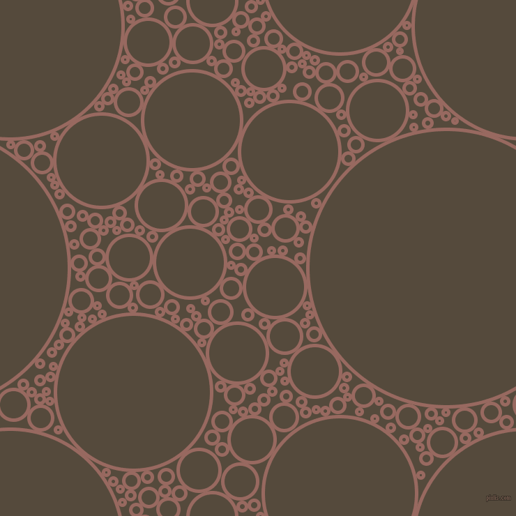 bubbles, circles, sponge, big, medium, small, 5 pixel line width, Dark Chestnut and Metallic Bronze circles bubbles sponge soap seamless tileable