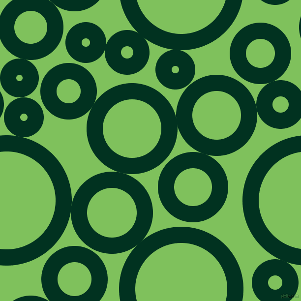 bubbles, circles, sponge, big, medium, small, 33 pixel line width, Dark Green and Mantis circles bubbles sponge soap seamless tileable