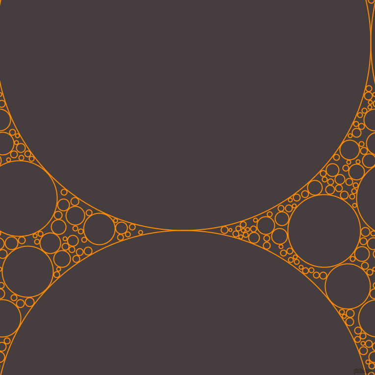 bubbles, circles, sponge, big, medium, small, 2 pixel line width, Dark Orange and Jon circles bubbles sponge soap seamless tileable
