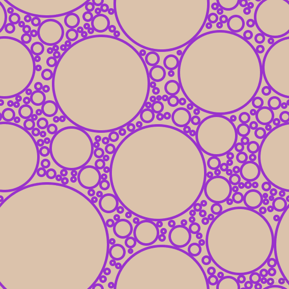 bubbles, circles, sponge, big, medium, small, 5 pixel line width, Dark Orchid and Bone circles bubbles sponge soap seamless tileable