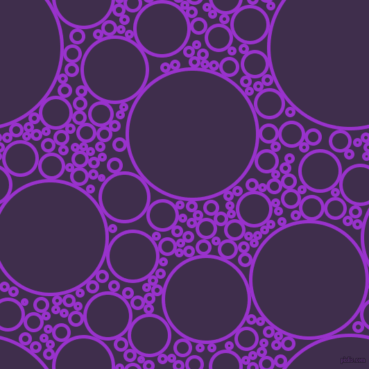 bubbles, circles, sponge, big, medium, small, 5 pixel line width, Dark Orchid and Jagger circles bubbles sponge soap seamless tileable