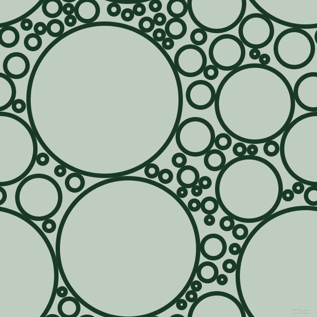 bubbles, circles, sponge, big, medium, small, 9 pixel line width, Deep Fir and Paris White circles bubbles sponge soap seamless tileable