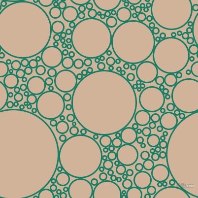 bubbles, circles, sponge, big, medium, small, 3 pixel line width, Deep Sea and Cashmere circles bubbles sponge soap seamless tileable