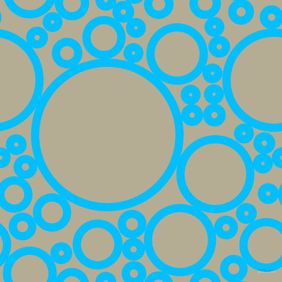 bubbles, circles, sponge, big, medium, small, 17 pixel line width, Deep Sky Blue and Bison Hide circles bubbles sponge soap seamless tileable