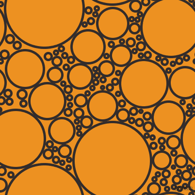 bubbles, circles, sponge, big, medium, small, 5 pixel line width, Diesel and Carrot Orange circles bubbles sponge soap seamless tileable