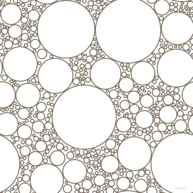 bubbles, circles, sponge, big, medium, small, 3 pixel line width, Donkey Brown and White circles bubbles sponge soap seamless tileable
