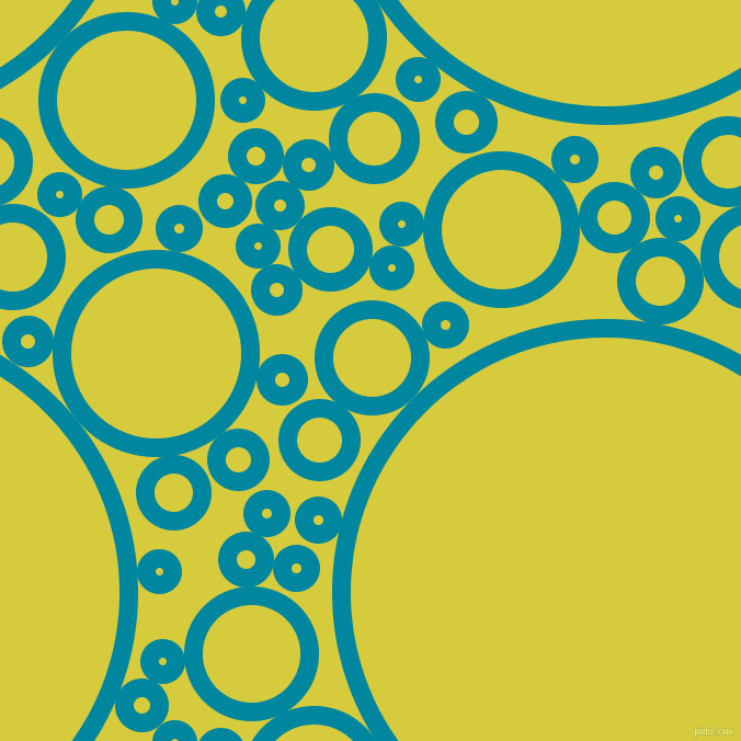 bubbles, circles, sponge, big, medium, small, 17 pixel line width, Eastern Blue and Wattle circles bubbles sponge soap seamless tileable