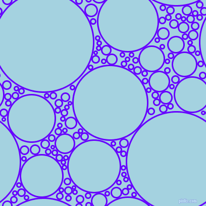 bubbles, circles, sponge, big, medium, small, 3 pixel line width, Electric Indigo and French Pass circles bubbles sponge soap seamless tileable