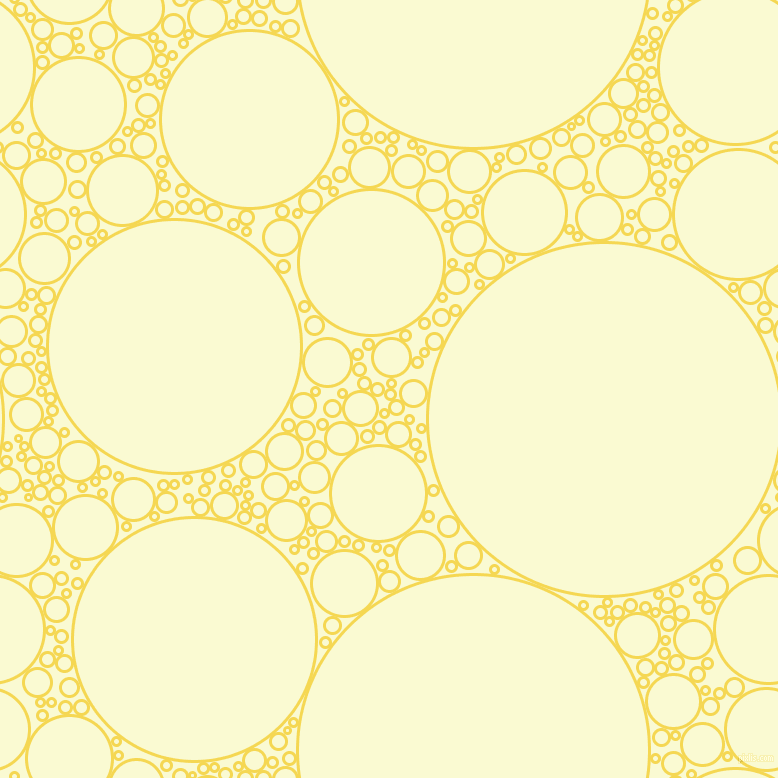 bubbles, circles, sponge, big, medium, small, 3 pixel line width, Energy Yellow and Light Goldenrod Yellow circles bubbles sponge soap seamless tileable