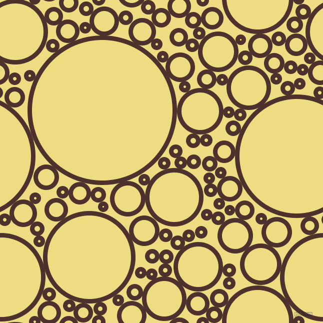 bubbles, circles, sponge, big, medium, small, 9 pixel line width, Espresso and Flax circles bubbles sponge soap seamless tileable